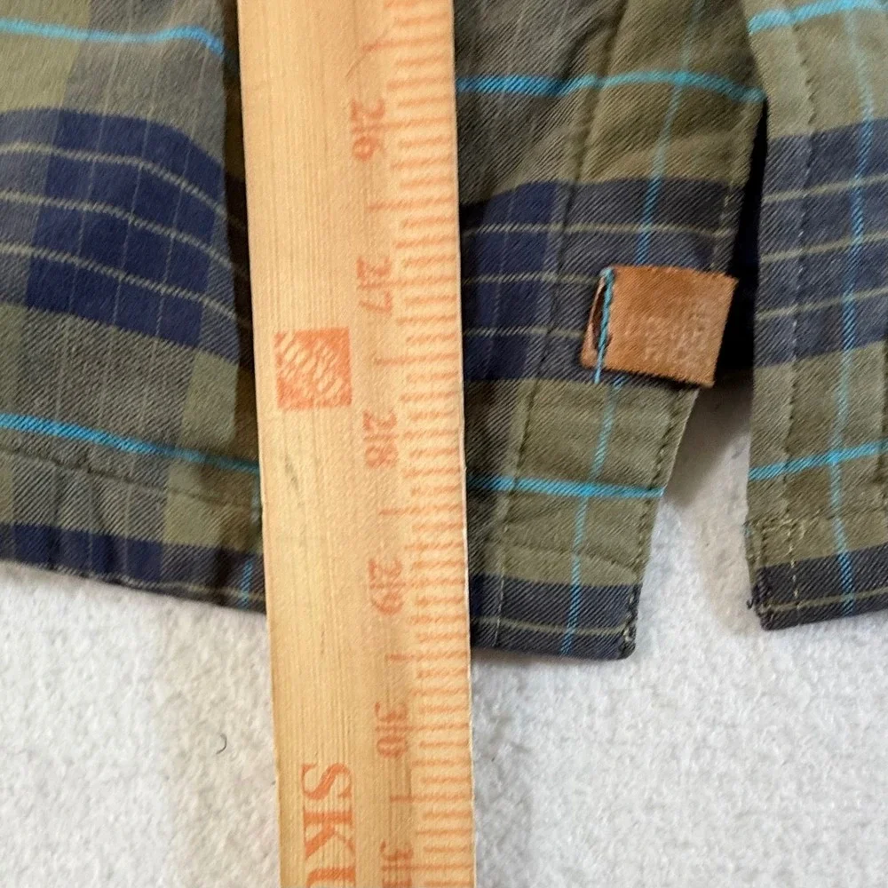 The North Face Shirt Jacket Mens Medium Quilted Insulated Plaid Flannel